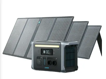 Anker SOLIX F1200 générateur solaire + 3 × 100 W panneaux solaires